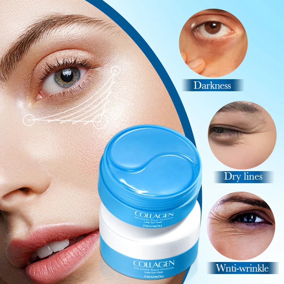 Collagen Anti-Wrinkle Eye Mask Patches
