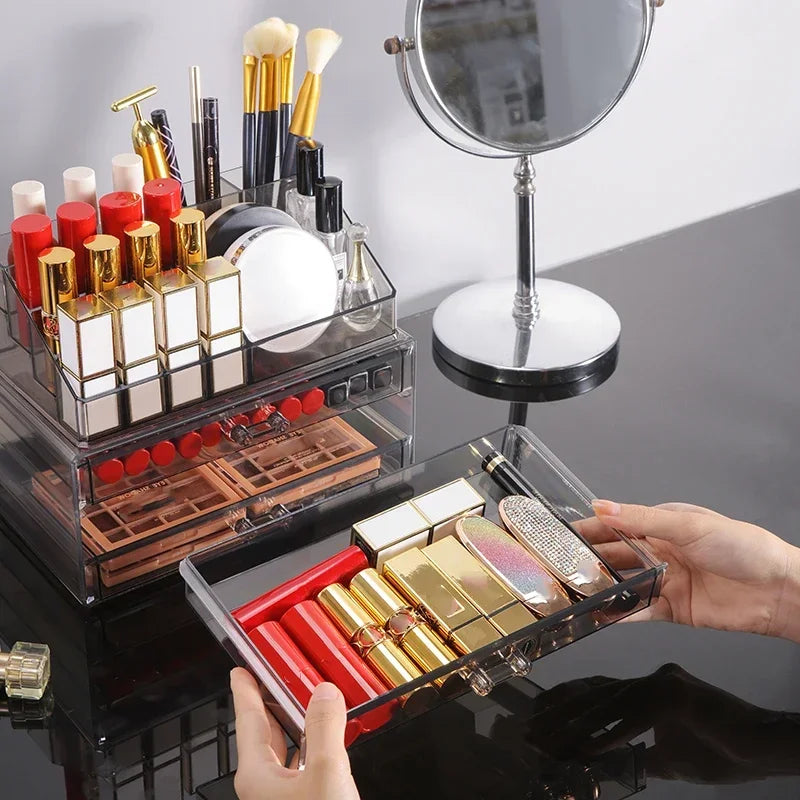 Acrylic Makeup Organizer with Drawers