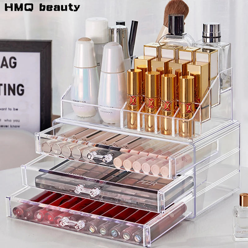 Acrylic Makeup Organizer with Drawers