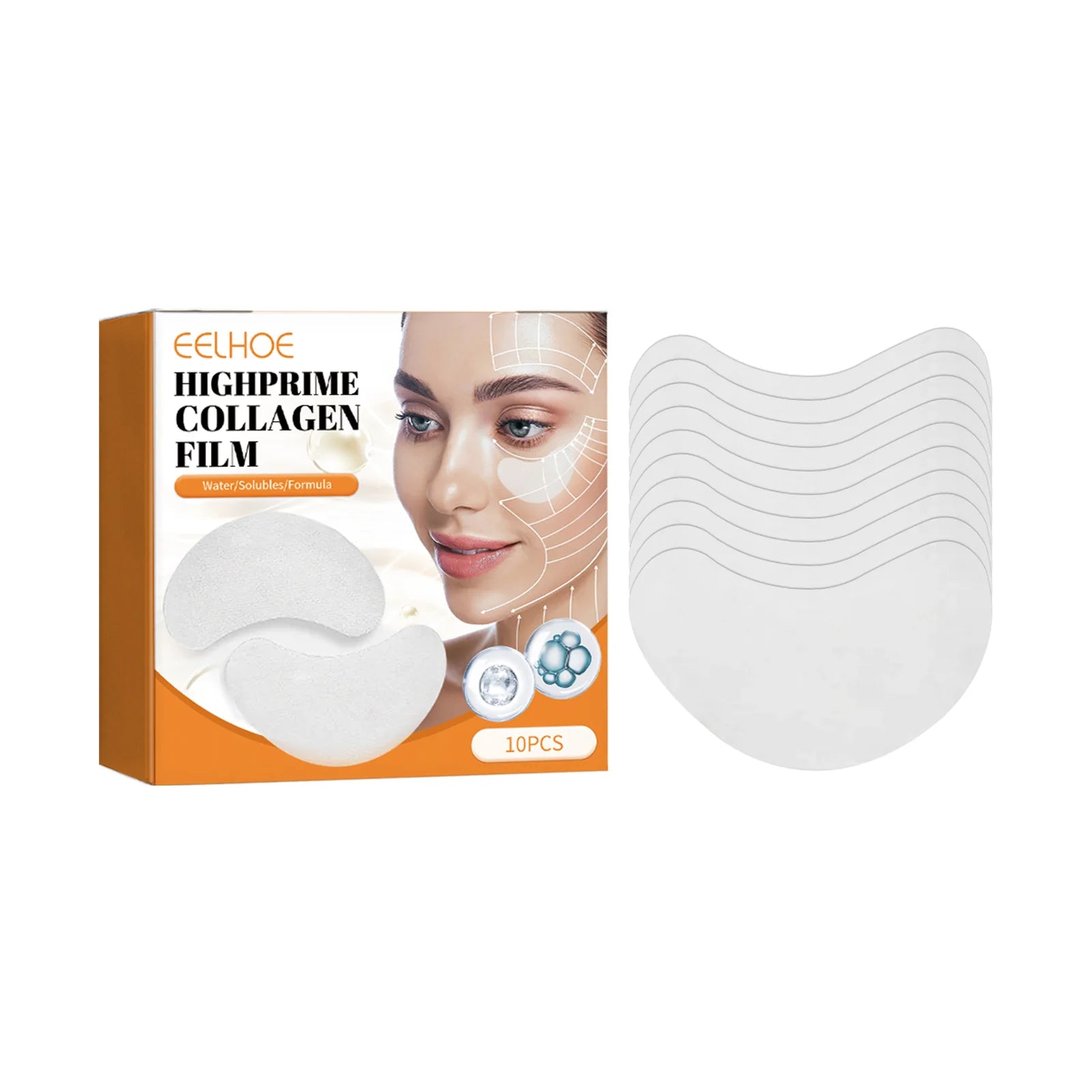 Collagen Eye Patches – Dark Circles & Puffiness (10 Pairs)