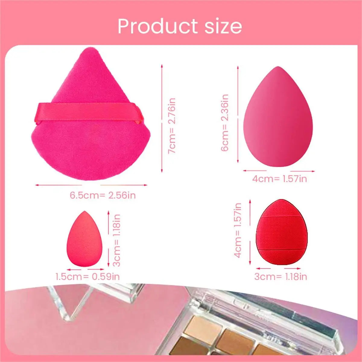 12-Piece Triangle Makeup Sponge Set