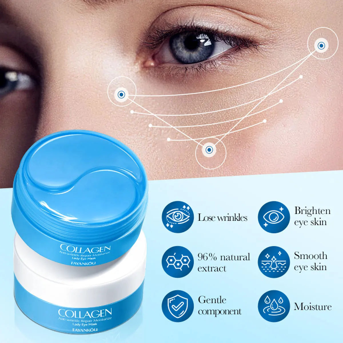 Collagen Anti-Wrinkle Eye Mask Patches